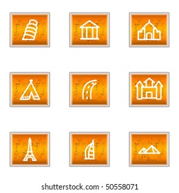 Set of 9 glossy web icons (set 11).