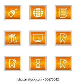 Set of 9 glossy web icons (set 22).