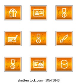 Set of 9 glossy web icons (set 25).