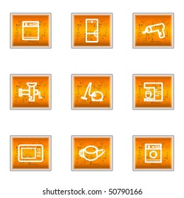 Set of 9 glossy web icons (set 32).