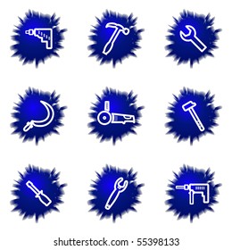 Set of 9 glossy web icons (set 31).