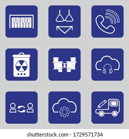 Set of 9 icons such as library, education, books, book, document, swimwear, beach wear, beach, underwear