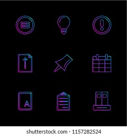 Set of 9 icons, for web, internet, mobile apps, interface design: business, finance, shopping, communication, fitness, computer, media, transportation, travel, easter, christmas, summer, device Set of 9 icons, for web, internet, mobile apps, interface design: business, finance, shopping, communication, fitness, computer, media, transportation, travel, easter, christmas, summer, device