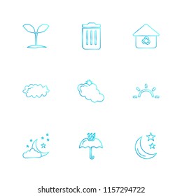 Set of 9 icons, for web, internet, mobile apps, interface design: business, finance, shopping, communication, fitness, computer, media, transportation
