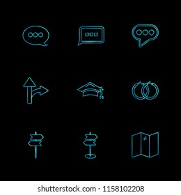 Set of 9 icons, for web, internet, mobile apps, interface design: business, finance, shopping, communication, fitness, computer, media, transportation, travel, easter, christmas, summer, device