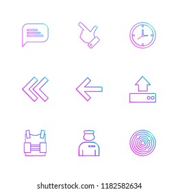 Set of 9 icons, for web, internet, mobile apps, interface design: business, finance, shopping, communication, fitness, computer, media, transportation, travel, easter, christmas, summer, device