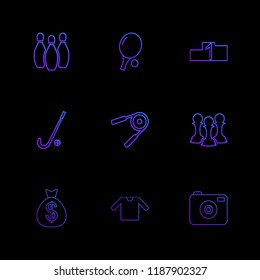 Set of 9 icons, for web, internet, mobile apps, interface design: business, finance, shopping, communication, fitness, computer, media, transportation, travel, easter, christmas, summer, device