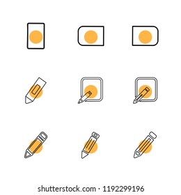 Set of 9 icons, for web, internet, mobile apps, interface design: business, finance, shopping, communication, fitness, computer, media, transportation, travel, easter, christmas, summer, device