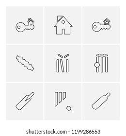 Set of 9 icons, for web, internet, mobile apps, interface design: business, finance, shopping, communication, fitness, computer, media, transportation, travel, easter, christmas, summer, device