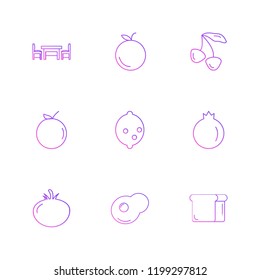 Set of 9 icons, for web, internet, mobile apps, interface design: business, finance, shopping, communication, fitness, computer, media, transportation, travel, easter, christmas, summer, device