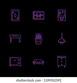 Set of 9 icons, for web, internet, mobile apps, interface design: business, finance, shopping, communication, fitness, computer, media, transportation, travel, easter, christmas, summer, device