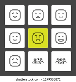 Set of 9 icons, for web, internet, mobile apps, interface design: business, finance, shopping, communication, fitness, computer, media, transportation, travel, easter, christmas, summer, device