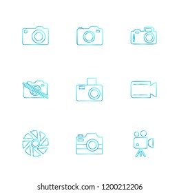 Set of 9 icons, for web, internet, mobile apps, interface design: business, finance, shopping, communication, fitness, computer, media, transportation, travel, easter, christmas, summer, device