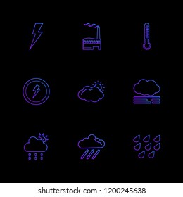 Set of 9 icons, for web, internet, mobile apps, interface design: business, finance, shopping, communication, fitness, computer, media, transportation, travel, easter, christmas, summer, device