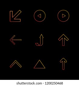 Set of 9 icons, for web, internet, mobile apps, interface design: business, finance, shopping, communication, fitness, computer, media, transportation, travel, easter, christmas, summer, device