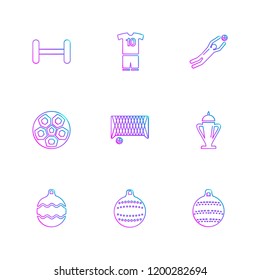Set of 9 icons, for web, internet, mobile apps, interface design: business, finance, shopping, communication, fitness, computer, media, transportation, travel, easter, christmas, summer, device