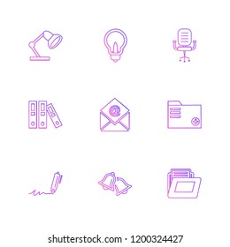 Set of 9 icons, for web, internet, mobile apps, interface design: business, finance, shopping, communication, fitness, computer, media, transportation, travel, easter, christmas, summer, device
