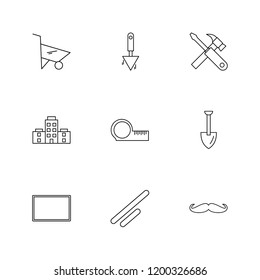 Set of 9 icons, for web, internet, mobile apps, interface design: business, finance, shopping, communication, fitness, computer, media, transportation, travel, easter, christmas, summer, device