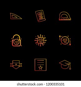Set of 9 icons, for web, internet, mobile apps, interface design: business, finance, shopping, communication, fitness, computer, media, transportation, travel, easter, christmas, summer, device