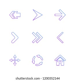 Set of 9 icons, for web, internet, mobile apps, interface design: business, finance, shopping, communication, fitness, computer, media, transportation, travel, easter, christmas, summer, device