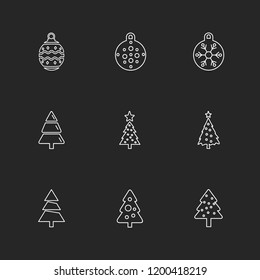 Set of 9 icons, for web, internet, mobile apps, interface design: business, finance, shopping, communication, fitness, computer, media, transportation, travel, easter, christmas, summer, device