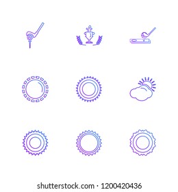 Set of 9 icons, for web, internet, mobile apps, interface design: business, finance, shopping, communication, fitness, computer, media, transportation, travel, easter, christmas, summer, device