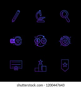 Set of 9 icons, for web, internet, mobile apps, interface design: business, finance, shopping, communication, fitness, computer, media, transportation, travel, easter, christmas, summer, device