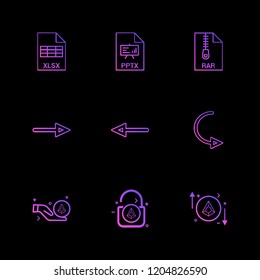 Set of 9 icons, for web, internet, mobile apps, interface design: business, finance, shopping, communication, fitness, computer, media, transportation, travel, easter, christmas, summer, device