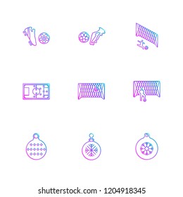 Set of 9 icons, for web, internet, mobile apps, interface design: business, finance, shopping, communication, fitness, computer, media, transportation, travel, easter, christmas, summer, device