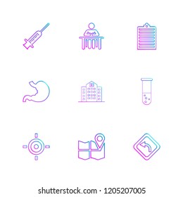 Set of 9 icons, for web, internet, mobile apps, interface design: business, finance, shopping, communication, fitness, computer, media, transportation, travel, easter, christmas, summer, device