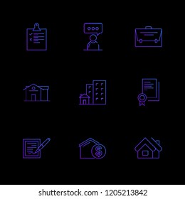 Set of 9 icons, for web, internet, mobile apps, interface design: business, finance, shopping, communication, fitness, computer, media, transportation, travel, easter, christmas, summer, device
