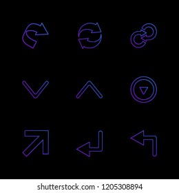 Set of 9 icons, for web, internet, mobile apps, interface design: business, finance, shopping, communication, fitness, computer, media, transportation, travel, easter, christmas, summer, device