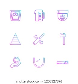 Set of 9 icons, for web, internet, mobile apps, interface design: business, finance, shopping, communication, fitness, computer, media, transportation, travel, easter, christmas, summer, device
