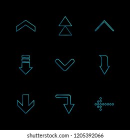 Set of 9 icons, for web, internet, mobile apps, interface design: business, finance, shopping, communication, fitness, computer, media, transportation, travel, easter, christmas, summer, device