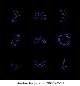 Set of 9 icons, for web, internet, mobile apps, interface design: business, finance, shopping, communication, fitness, computer, media, transportation, travel, easter, christmas, summer, device