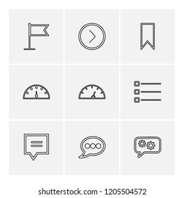 Set of 9 icons, for web, internet, mobile apps, interface design: business, finance, shopping, communication, fitness, computer, media, transportation, travel, easter, christmas, summer, device