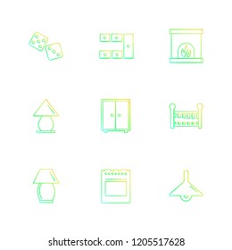 Set of 9 icons, for web, internet, mobile apps, interface design: business, finance, shopping, communication, fitness, computer, media, transportation, travel, easter, christmas, summer, device