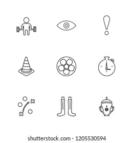 Set of 9 icons, for web, internet, mobile apps, interface design: business, finance, shopping, communication, fitness, computer, media, transportation, travel, easter, christmas, summer, device