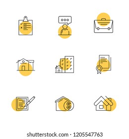Set of 9 icons, for web, internet, mobile apps, interface design: business, finance, shopping, communication, fitness, computer, media, transportation, travel, easter, christmas, summer, device