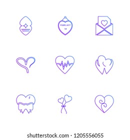 Set of 9 icons, for web, internet, mobile apps, interface design: business, finance, shopping, communication, fitness, computer, media, transportation, travel, easter, christmas, summer, device