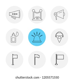 Set of 9 icons, for web, internet, mobile apps, interface design: business, finance, shopping, communication, fitness, computer, media, transportation, travel, easter, christmas, summer, device