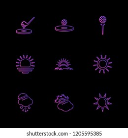 Set of 9 icons, for web, internet, mobile apps, interface design: business, finance, shopping, communication, fitness, computer, media, transportation, travel, easter, christmas, summer, device