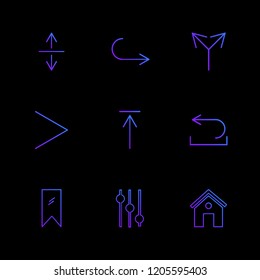 Set of 9 icons, for web, internet, mobile apps, interface design: business, finance, shopping, communication, fitness, computer, media, transportation, travel, easter, christmas, summer, device