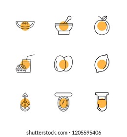Set of 9 icons, for web, internet, mobile apps, interface design: business, finance, shopping, communication, fitness, computer, media, transportation, travel, easter, christmas, summer, device