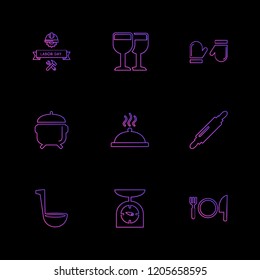 Set of 9 icons, for web, internet, mobile apps, interface design: business, finance, shopping, communication, fitness, computer, media, transportation, travel, easter, christmas, summer, device