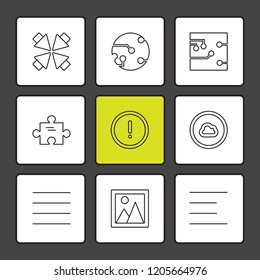 Set of 9 icons, for web, internet, mobile apps, interface design: business, finance, shopping, communication, fitness, computer, media, transportation, travel, easter, christmas, summer, device