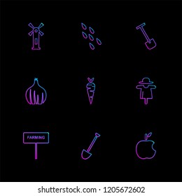 Set of 9 icons, for web, internet, mobile apps, interface design: business, finance, shopping, communication, fitness, computer, media, transportation, travel, easter, christmas, summer, device
