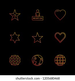 Set of 9 icons, for web, internet, mobile apps, interface design: business, finance, shopping, communication, fitness, computer, media, transportation, travel, easter, christmas, summer, device