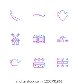 Set of 9 icons, for web, internet, mobile apps, interface design: business, finance, shopping, communication, fitness, computer, media, transportation, travel, easter, christmas, summer, device
