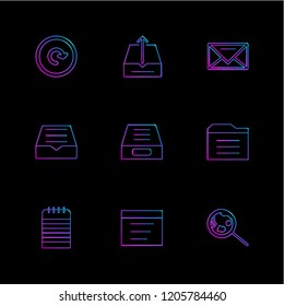 Set of 9 icons, for web, internet, mobile apps, interface design: business, finance, shopping, communication, fitness, computer, media, transportation, travel, easter, christmas, summer, device